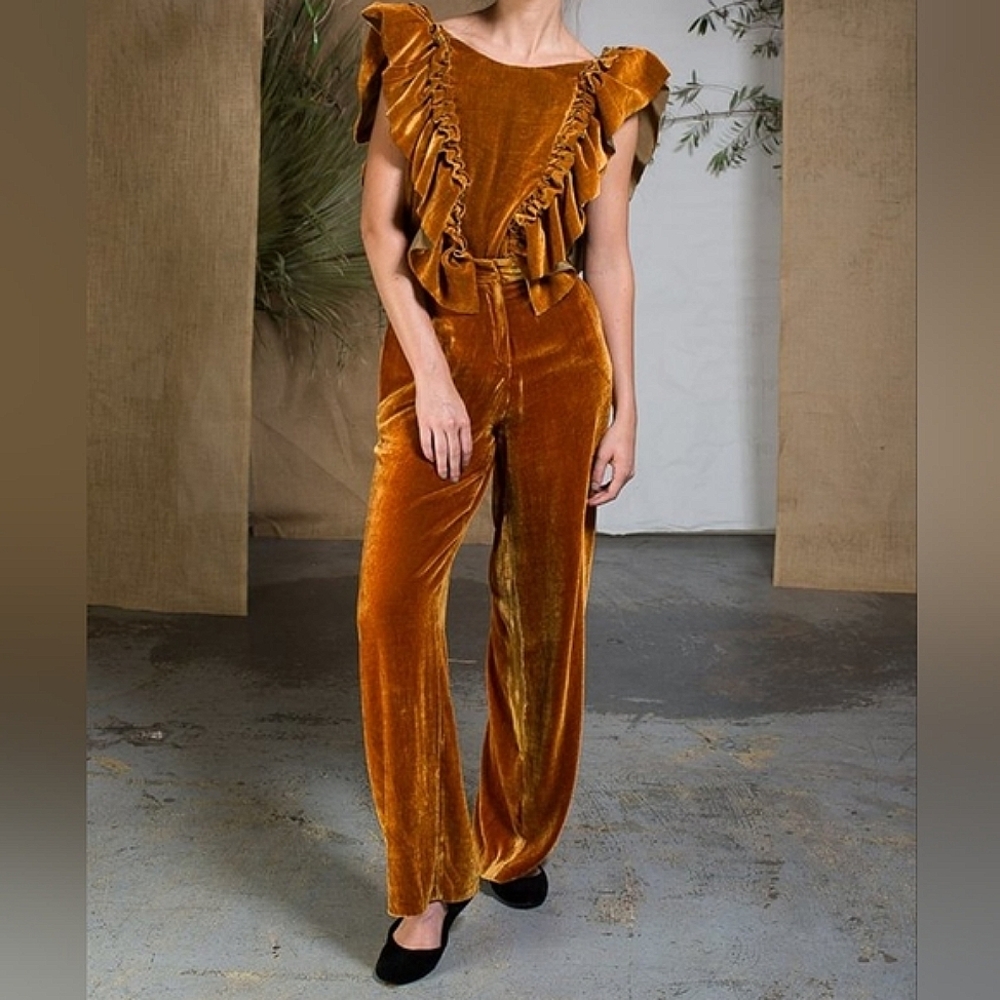 Heidi Merrick Velvet Leo Trouser